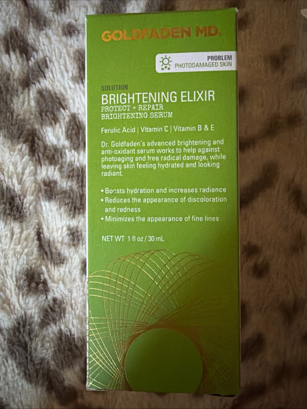 GOLDFADEN MD Brightening Elixir Serum — Green